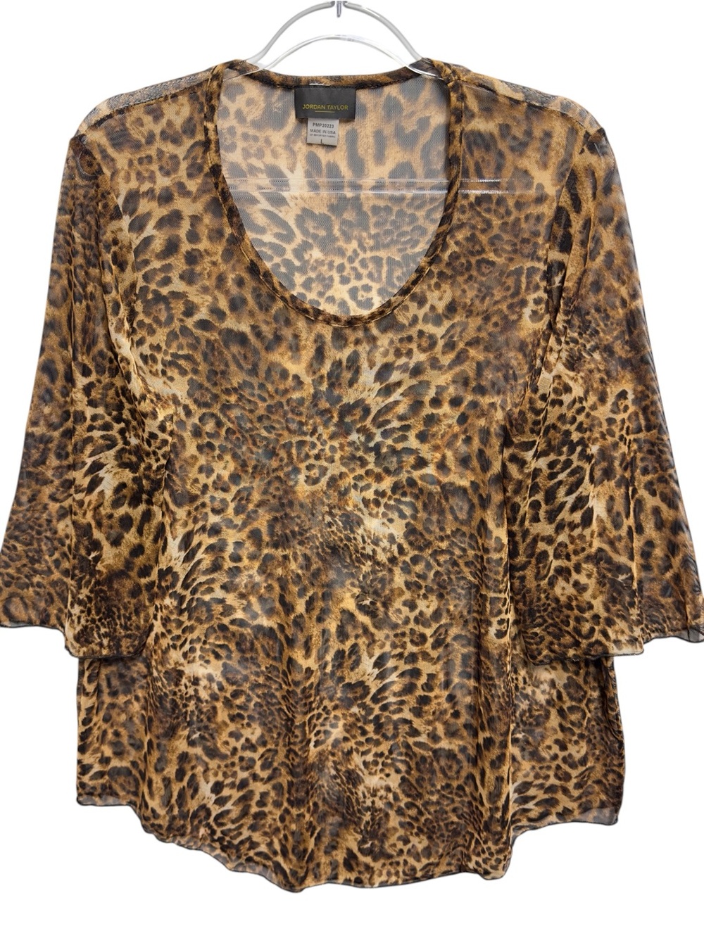 Sheer Mesh Knit Tunic Blouse Top Shirt Coverup